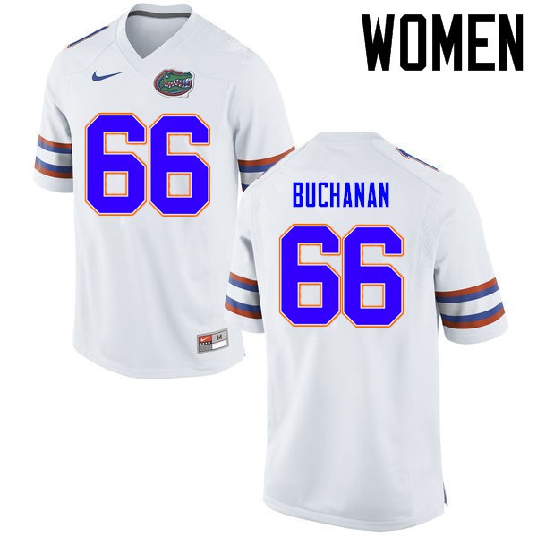 Florida Gators Women #66 Nick Buchanan College Football Jersey White